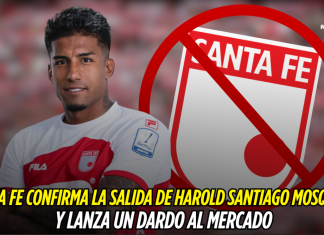 Santa Fe oficializa salida de Mosquera y mira al mercado Independiente Santa Fe