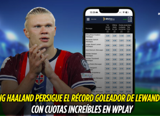 Haaland persigue el récord goleador: cuotas Wplay Erling Haaland