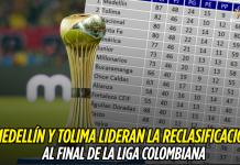 Medellín y Tolima lideran la reclasificación en la Liga Medellín, Tolima