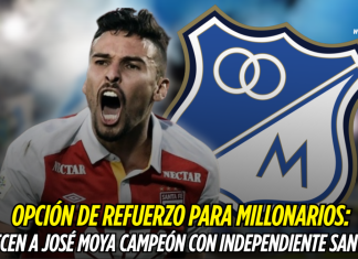 Millonarios apunta a José Moya, ex campeón con Santa Fe Millonarios