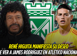James Rodríguez, el deseo de Higuita para Nacional James Rodríguez