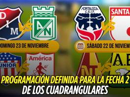 Liga Colombiana: partidos y horarios de la fecha 2 Liga Colombiana