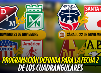 Liga Colombiana: partidos y horarios de la fecha 2 Liga Colombiana
