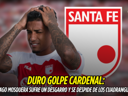 Santiago Mosquera se despide de la Liga por desgarro Santiago Mosquera