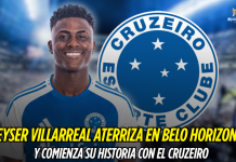 Neyser Villarreal llega a Belo Horizonte para brillar en Cruzeiro Neyser Villarreal