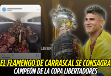 Carrascal y Flamengo se coronan en la Libertadores Flamengo