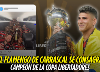 Carrascal y Flamengo se coronan en la Libertadores Flamengo