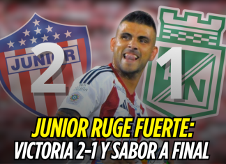 Junior se impone 2-1 y ya siente la final Junior de Barranquilla