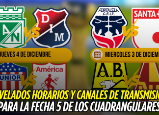 Liga Colombiana: horarios y TV para la Fecha 5 Liga Colombiana