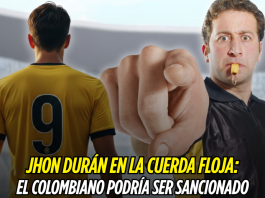 Jhon Durán enfrenta una posible sanción Jhon Durán