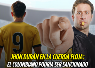 Jhon Durán enfrenta una posible sanción Jhon Durán