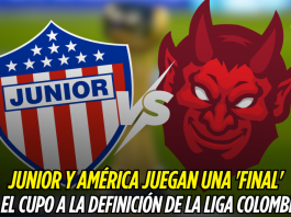 Junior y América se enfrentan por un lugar en la final Junior de Barranquilla, América Cali
