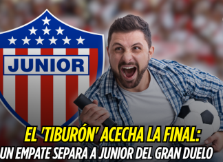 Junior, a un empate de la gran final 2025-II Junior de Barranquilla