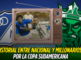 Historial de Nacional vs Millonarios en Copa Sudamericana Nacional, Millonarios