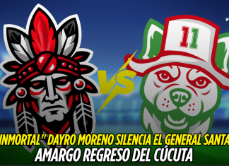 Dayro Moreno amarga el regreso del Cúcuta en casa Dayro Moreno