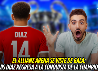 Luis Díaz regresa al Allianz Arena por la Champions Luis Díaz
