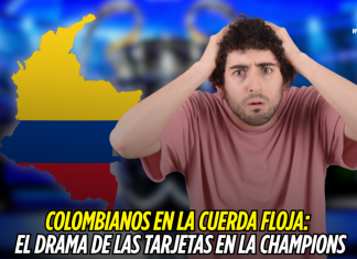 Champions League: alerta por tarjetas a colombianos Champions League