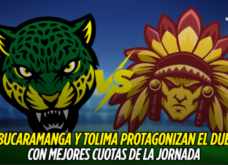 Bucaramanga vs Tolima, el partido con mejores cuotas Bucaramanga vs Tolima