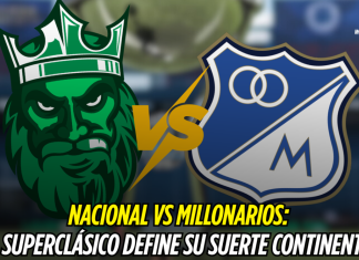 Nacional vs Millonarios: duelo continental Atlético Nacional, Millonarios