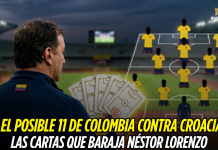 Colombia vs Croacia: el 11 que analiza Lorenzo Selección Colombia, Néstor Lorenzo