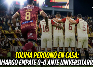 Tolima falló en casa y empató 0-0 con Universitario Deportes Tolima, Copa Libertadores