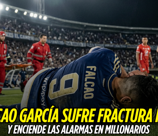 Millonarios en alerta: Falcao sufre fractura facial Millonarios, Falcao García