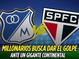 Millonarios va por la sorpresa ante un gigante Millonarios, Sao Paulo, Copa Sudamericana