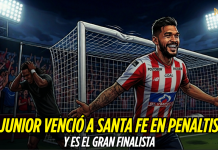 Junior eliminó a Santa Fe en penales y es finalista Junior de Barranquilla, Independiente Santa Fe