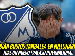 Fabián Bustos queda en la cuerda floja en Millonarios Millonarios, Fabián Bustos, Copa Sudamericana