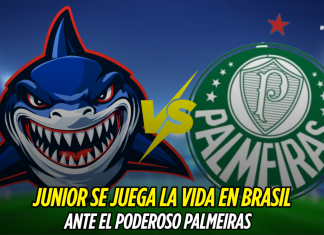 Junior se juega todo ante Palmeiras en Brasil Junior de Barranquilla, Palmeiras, Copa Sudamericana