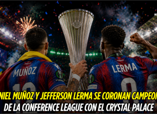Crystal Palace celebra con Muñoz y Lerma Daniel Muñoz, Jefferson Lerma, Conference League, Crystal Palace