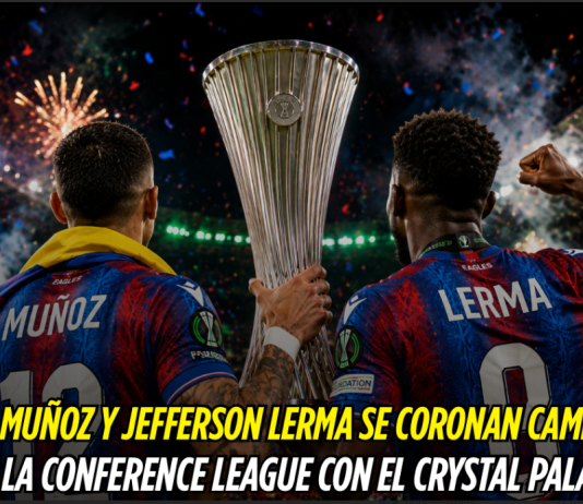 Crystal Palace celebra con Muñoz y Lerma Daniel Muñoz, Jefferson Lerma, Conference League, Crystal Palace