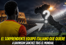 Davinson Sánchez, en la mira de un club italiano Davinson Sánchez, Galatasaray, Como, Serie A