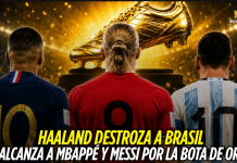 Haaland fulmina a Brasil y va por la Bota de Oro Haaland