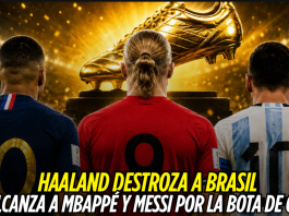 Haaland fulmina a Brasil y va por la Bota de Oro Haaland