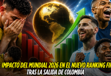 Así queda Colombia en el ranking FIFA tras el Mundial Selección Colombia, Colombia, FIFA, Mundial 2026